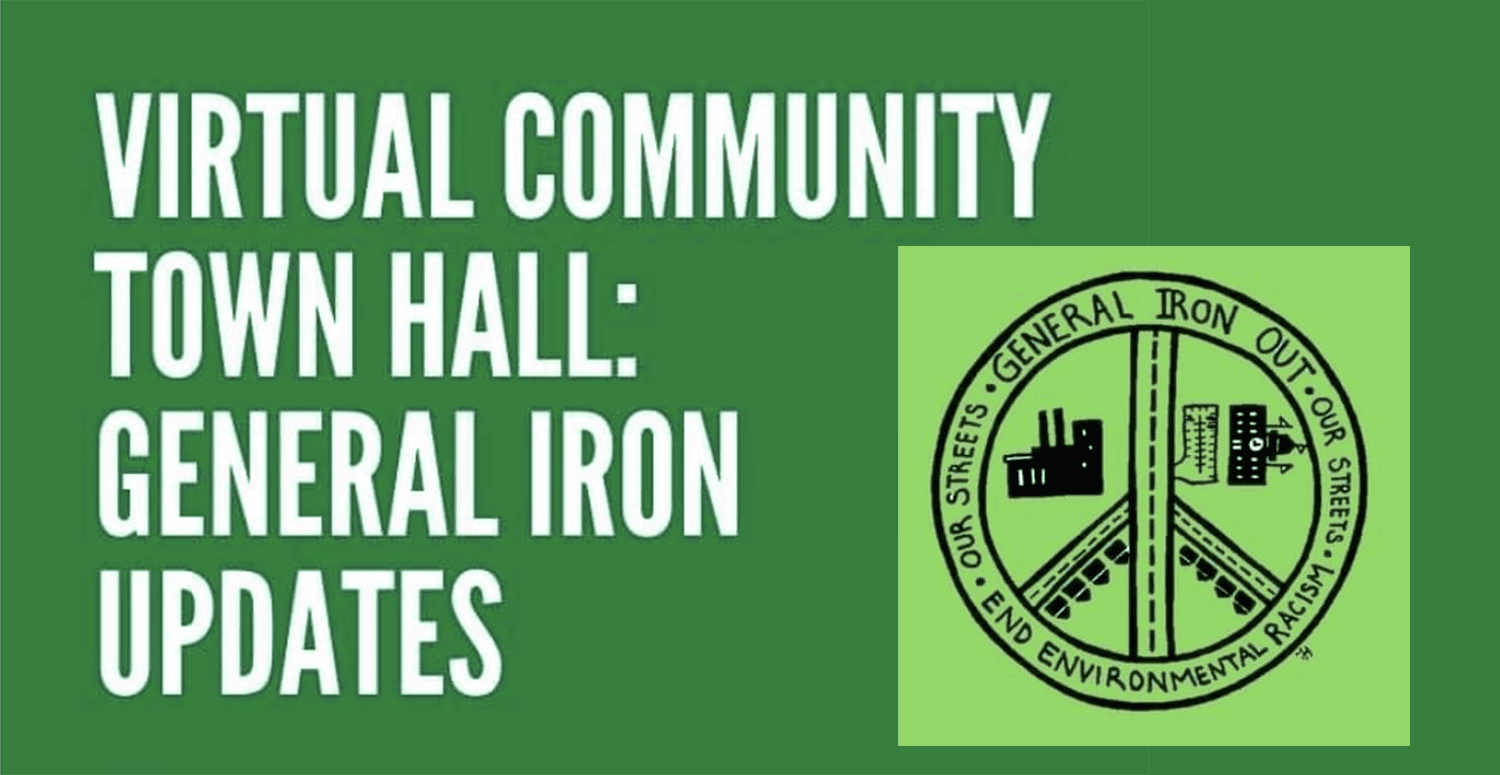 Virtual Town Hall about General Iron to end environmental racism