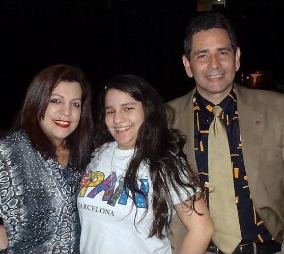Frank Sandoval's wife, daughter and Frank himself