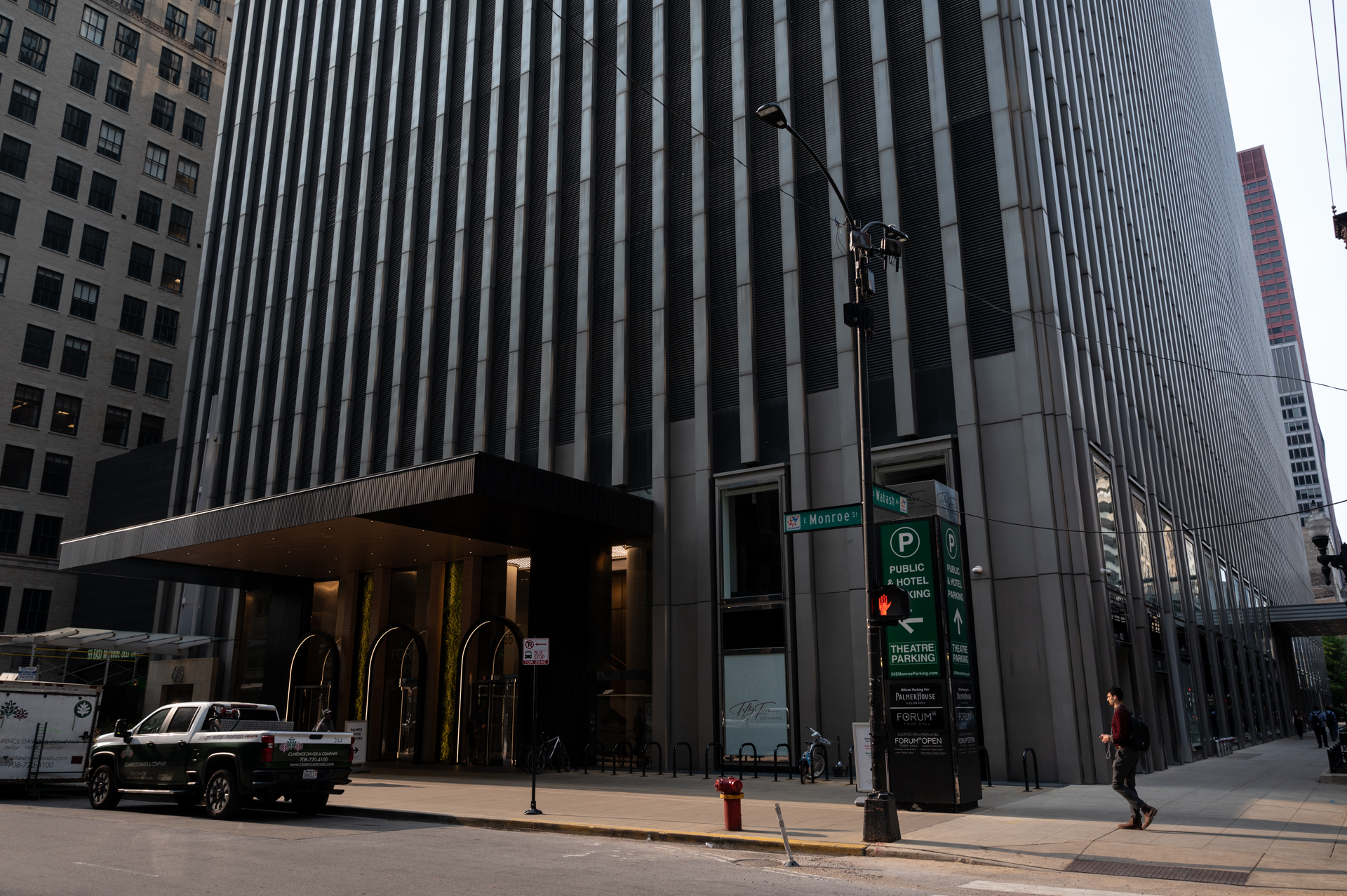 An office building at 55 E. Monroe is where Chicago's immigration court is housed.
